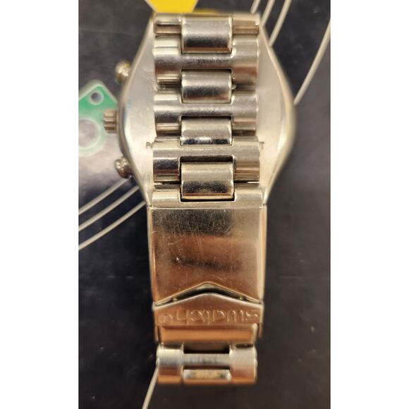 Vintage Swatch Watch ROUGH & RUGGED FLIP EU YCS400G 1996 Irony Chrono - Picture 5 of 12